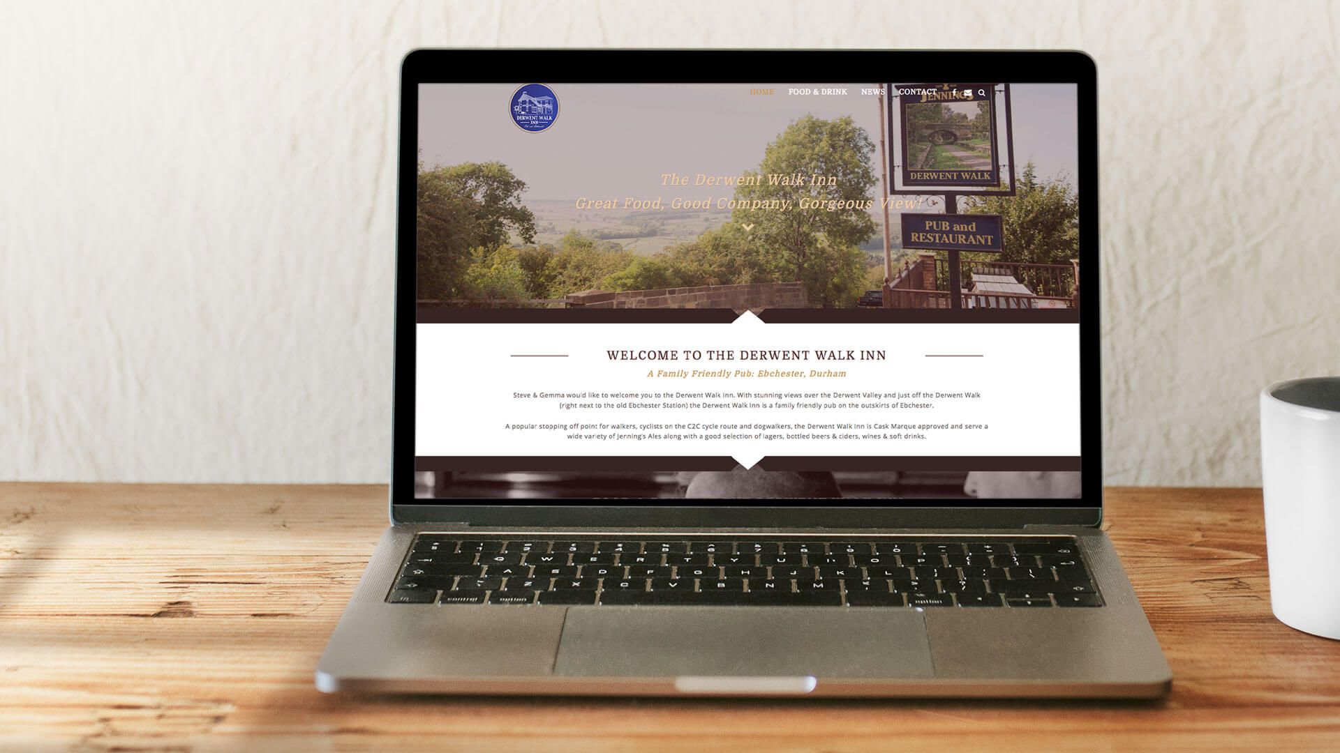 Responsive Website Design Ebchester : Derwent Walk Inn